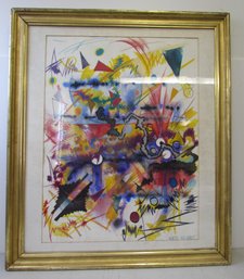 Framed 1985 KATO Signed Watercolor Painting