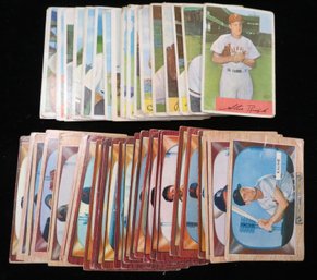 (47) 1954 And 1955 Bowman Baseball Cards - Estate Fresh