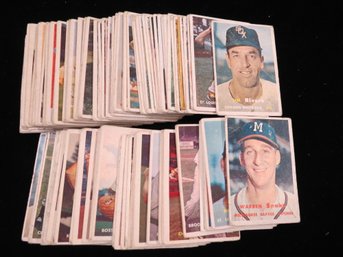 (135) 1957 Topps Baseball Cards W/ Stars - Estate Fresh