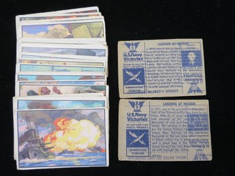 (20) 1954 Bowman US Navy Victories Cards - Printers Scrap - Read