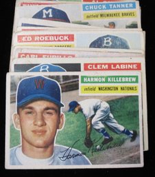 (13) 1956 Topps Baseball Card Lot W/ Harmon Killebrew