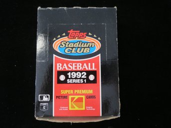 1992 Topps Stadium Club Baseball Wax Box - 36 Packs