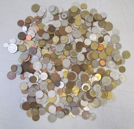 Over 5 Lbs Of Assorted Foreign Coins