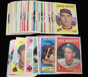 (61) 1959 Topps Baseball Cards W/ Stars