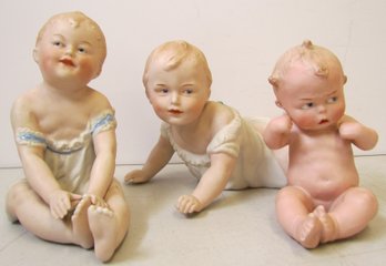 (3) Vintage Bisque Baby Dolls