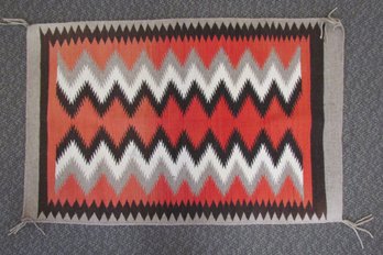 Vintage Native American Indian Saddle Carpet 25 By 38  Lot #3