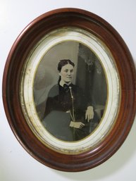 C. 1880's Whole Plate Tintype In Orignal Frame