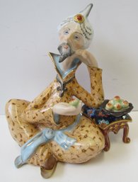 HEREND Miniature Porcelain Figurine #15416 Persian Man Leaning