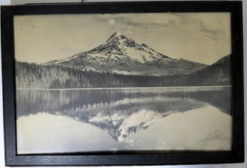 Large 1901 Mount Hood From Lost Lake Oregon By Ben Gifford - Framed