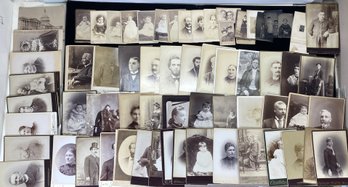 Vintage Antique Cabinet Card And Tintype Photograph Lot