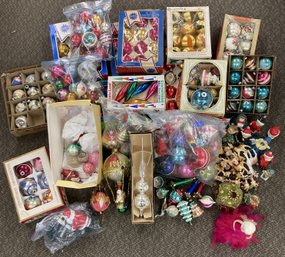 Large Collection Of Vintage Christmas Ornaments - Estate Fresh