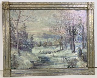 Vintage ALFRED RASMUSSEN Oil On Board Framed Painting