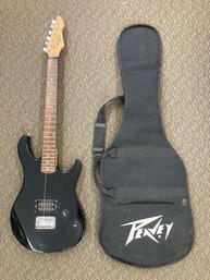 PEAVEY Rockmaster Black Electric Guitar With Soft Peavey Gig Bag