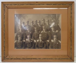 Large Framed Late 19th Century Cabinet Photograph Of Trolly Operators