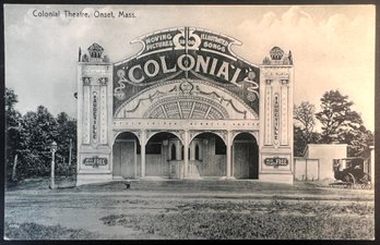 1910s Onset MA Colonial Theatre Postcard