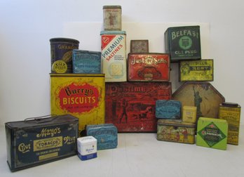Large Collection Of Assorted Advertising Tins