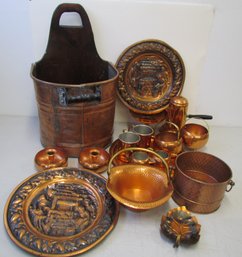 Large Collection Of Assorted Copper Items