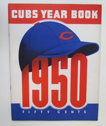 1950 CHICAGO CUBS Baseball Yearbook - Near Mint