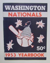 1953 WASHINGTON NATIONALS Senators Baseball Yearbook - Near Mint