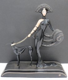 House Of ERTE 'SYMPHONY IN BLACK Limited Edition Porcelain Figurine By Franklin Mint