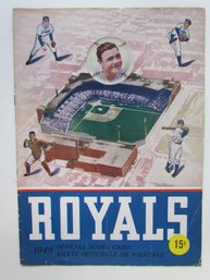 1949 MONTREAL ROYALS Minor League Program With Chuck Conners