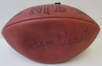 ADAM VINATEIRI New England Patriots Signed Full Size Officail Football