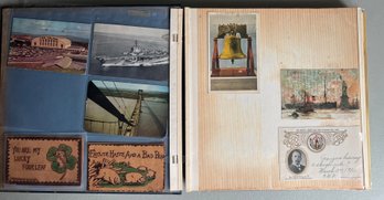 (100) Vintage Estate Postcards Album New England, Mass, Holidays, Etc.