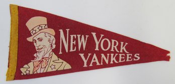 1950s NEW YORK YANKEES Mini Felt Pennant
