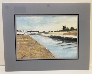 HERRING RIVER/WIXSONS LANDING Watercolor Painting By George Robbins