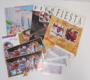 Collection Of Assorted FIESTA BOWL Football Programs & Tickets