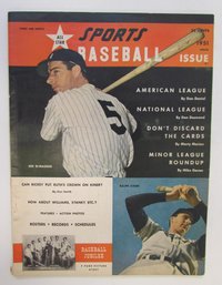 1951 SPORTS BASEBALL Magazine With JOE DIMAGGIO On Cover