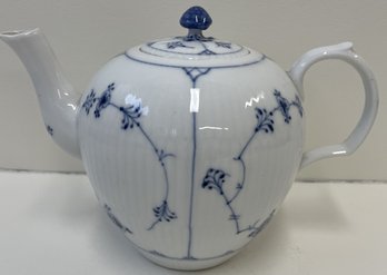 ROYAL COPENHAGEN Blue Fluted Teapot #1