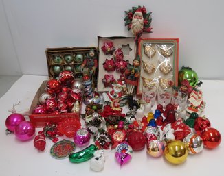 Collection Of Vintage Christmas Ornaments