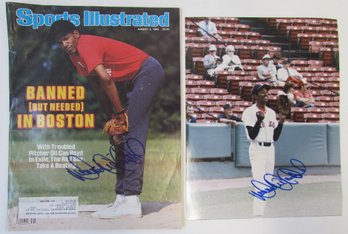 Signed OIL CAN BOYD 1986 Baseball SPORTS ILLUSTRATED Magazine & Photo
