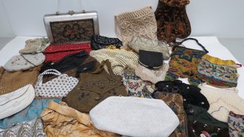 Collection Of Vintage Purses And Handbags