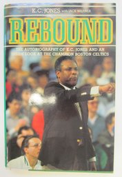 1986 Signed REBOUND Basketball Book By Boston Celtics K.C. JONES