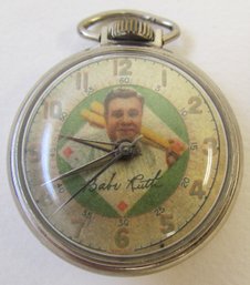 1940's Babe Ruth Baseball Pocket Watch - Fantasy Piece