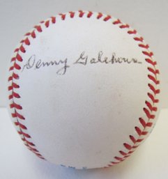 Denny Galehouse (D. 1998) Single Signed Boston Red Sox Baseball