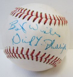 1960's Dick Phillips Single Signed Pacific Coast League Baseball