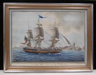 Ship Monk Of Salem Framed Print