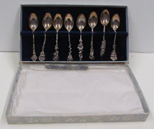 Set Of (8) Reed & Barton STERLING SILVER Spoons In Original Box