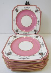 (9) Vintage AYNSLEY Bread & Butter Plates