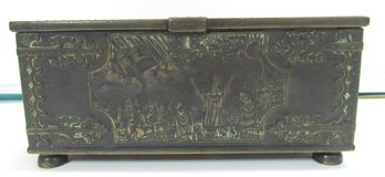 Vintage Bronze Box-The Battle Of Lyndanisse