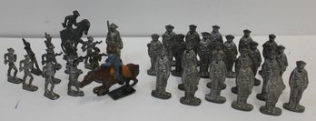 Collection Of Metal Military Toy Figurines