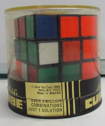 Vintage 1980 Rubik's Cube With The Original Plastic Case