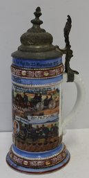 Antique German Stein Declaring Victory - 10.75' Tall