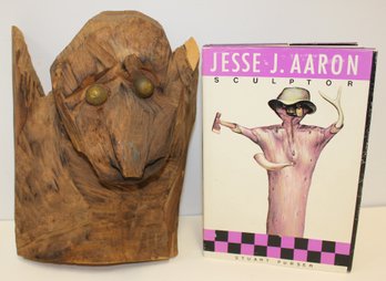 JESSE J. AARON Folk Art Sculpture With SIGNED Book On Artist By Stuart Purser