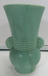 Vintage McCoy Vase With Ribbed Round Handles #527