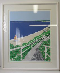 Framed ERIC HOLCH Signed Lithograph Cliffside Artist Proof