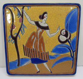 Vintage PRIMAVERA LONGWY Tile - France